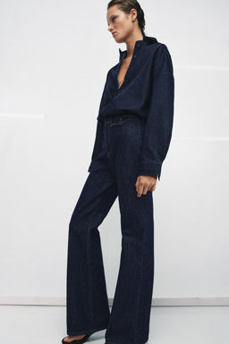 CAMISA DENIM ZW COLLECTION / Azul - Zara фото 7