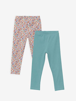 Beli Lastikli Desenli K?z Bebek Tayt 2li