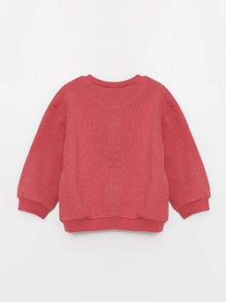 Bisiklet Yaka Uzun Kollu Bask?l? K?z Bebek Sweatshirt - Waikiki фото 2