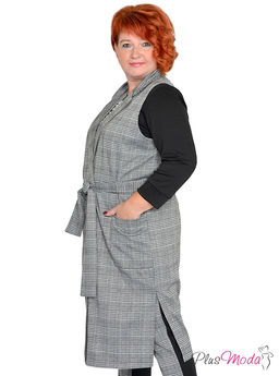 Жакет-дубленка Модель №1385 размеры 44-84 - Plusmoda фото 15