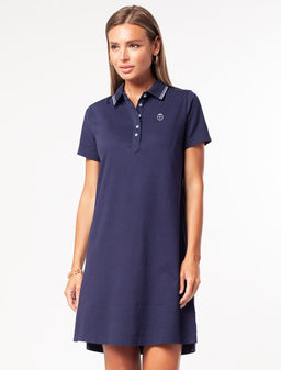 VILATTE / Платье из трикотажа пике с эластаном  фото 3