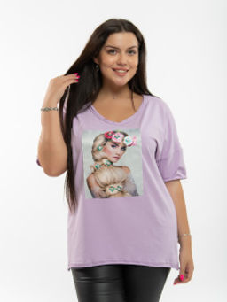 758 Футболка "сирень"