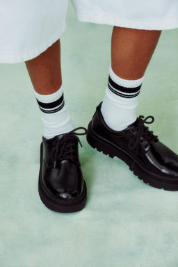TRACK SOLE DERBY SHOES