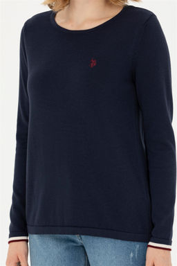 Женский темно-синий свитер - U.s. polo assn фото 6