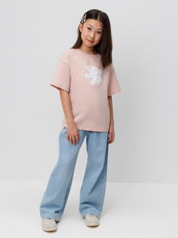 КР 301987-1/дымчатая роза фуфайка (футболка) для дев