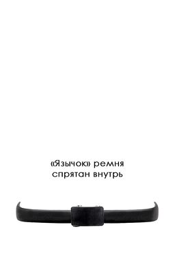 Ремень кожаный мужской CARPENTER Crt48/A гладк.черный фото 4
