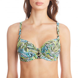 -10% Бюстгальтер купальный Milavitsa 460409 изумрудно-набивной