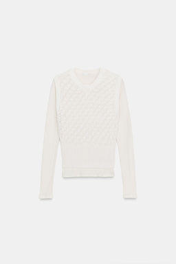 JUMPER WITH WAISTCOAT DETAIL - Zara фото 5