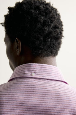 CAMISA REGULAR FIT RAYAS / Rosa pastel - Zara фото 5