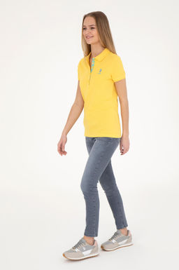 Женская желтая базовая футболка Неожиданная скидка в корзине - U.s. polo assn фото 11