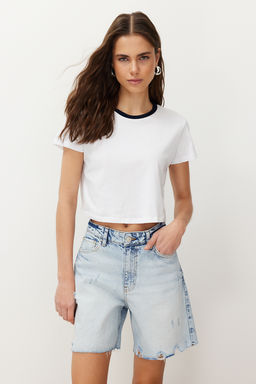 Mavi Y?rt?kl? Denim Bermuda TWOSS24SR00075