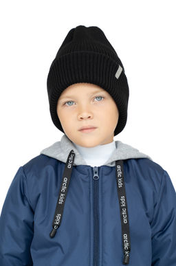 Шапка вязаная черная