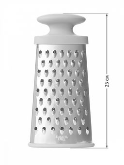 Терка плоская 24x12x5,5 серый нержавеющая сталь, ТПР, ПП