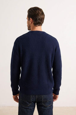 Ekru Oversize/Genis Kesim Bisiklet Yaka Ay? Nak?sl? Kazak TMNAW26KZ00003 - Trendyolmilla фото 9