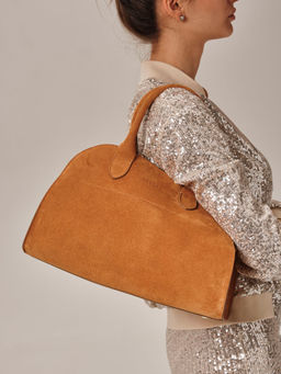 Сумка замшевая Deboro 31092 желтый янтарь