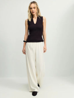 Вязаный топ из вискозы без рукавов ZR2604013301-27 / Zarina