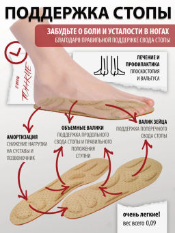 Стельки ортопедические от усталости в ногах Talus 86  фото 10