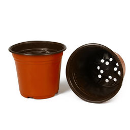 Цена за 5 шт. Горшок для рассады, 2.5 л, d=18 см, h=14.5 см, мягкий пластик, терракот, Greengo