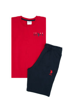 Erkek _ocuk K_rm_z_ Pijama Tak_m_ Sepette S_rpriz _ndirim - U.s. polo assn фото 8