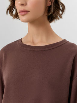 Комплект домашний Mark Formelle джемпер и брюки из полиэстера и хлопка шоколад  фото 7