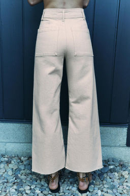 ZW MARINE STRAIGHT-LEG HIGH-WAIST JEANS - Zara фото 3