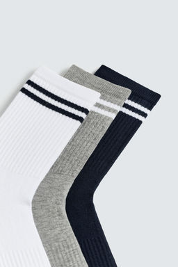 STRIPED SOCKS 3-PACK