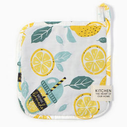 Прихватка Этель Лимонад 19х19 см, 80% хл, 20% пэ, сатин 110 г/м2  фото 2