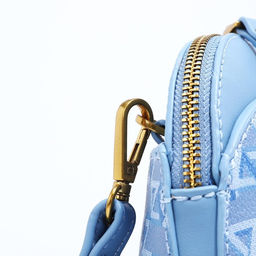 Сумка кросс-боди на молнии, цвет голубой - Simaland фото 5