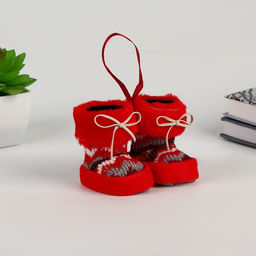 Конфетница Сапожки, с бантиками