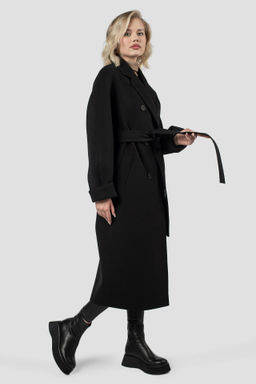 Пальто женское демисезонное (пояс) - El podio фото 4