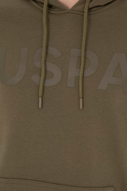 Erkek Haki Basic Sweatshirt