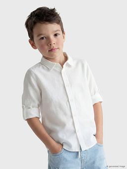 Poplin Erkek ?ocuk G?mlek