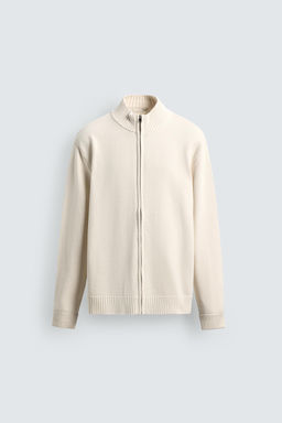 CHAQUETA PUNTO CREMALLERA / Blanco roto - Zara фото 7