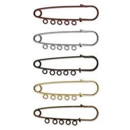 Zlatka Булавка для подвесок PO-065 6.5 см №03 под черный никель  фото 4