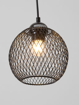 Светильник подвесной 10266/1, 1хE27, 40 Вт, чёрный