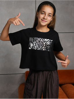 Футболка "Фольга" детская черный