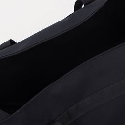 Сумка дорожная на молнии, 3 наружных кармана, длинный ремень, чёрная, серая