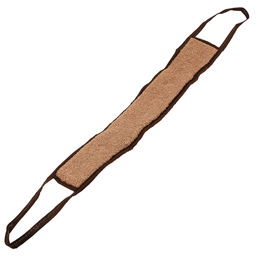 Мочалка банная "Лента" 55х10см, из джутовой нити с хлопковыми сегментами, "Eco-Price" (Россия)