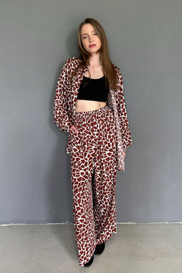 Костюм женский SET065/11/Белый, коричневый - M&G all natural фото 5