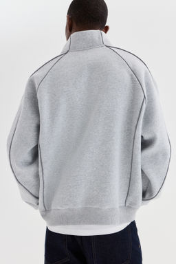 Sudadera con media cremallera Loose Fit - H&m фото 3