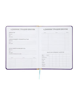 Дневник школьный 1-11 класс, лассе, обложка искуственная кожа, с резинкой для ручки