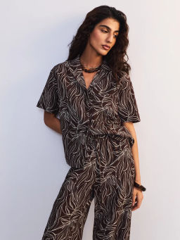 Вискозная блуза с принтом ZR2605012014-256 / Zarina