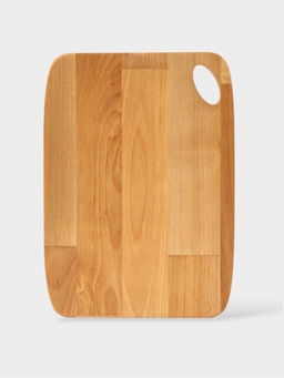 Доска разделочная, 22.2×17×1.8/1.6 см, дерево берёза, пропитана маслом, бежевая