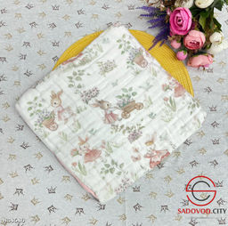 Муслиновое одеяло-плед для малышей