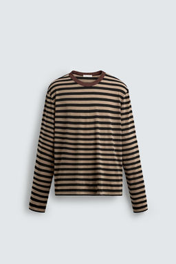 STRIPED LONG SLEEVE T-SHIRT - Zara фото 7