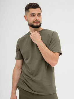 178 Футболка базовая, хаки