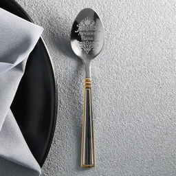 Ложка чайная с гравировкой Лучший папа, 3 х 14 см - Семейные традиции фото 2