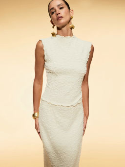 Облегающий топ из жатой вискозы ZR2605023403-3 / Zarina