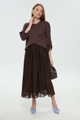 Платье NIKVA н740-28 горький шоколад