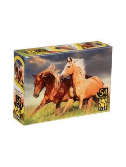 Цена за 20 шт. Пазл 54 эл. "Лошади. Символ года" МИКС